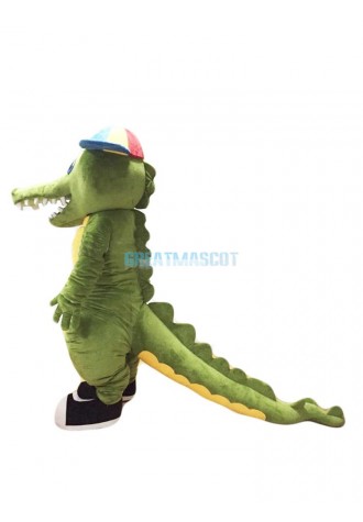 Green Crocodile Mascot Costume Alligator Costume for Adult