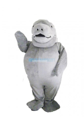 Attractive Gray Sea Cow Mascot Costume for Adult Free Shipping
