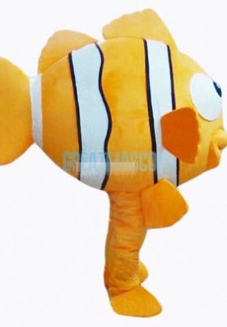 Beautiful Gold Fish Mascot Costume Free Shipping