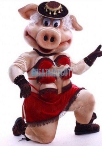 Female Pig Friendly Sow Mascot Costume Free Shipping