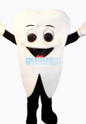 White Teeth Mascot Costume Free Shipping
