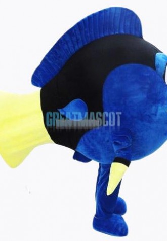 Beautiful Blue Fish Mascot Costume Free Shipping