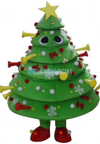 Deluxe Christmas Tree Mascot Costume