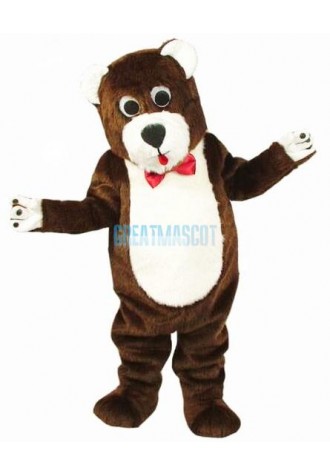 Grentle Brown Teddy Bear Mascot Costume Animal Costume