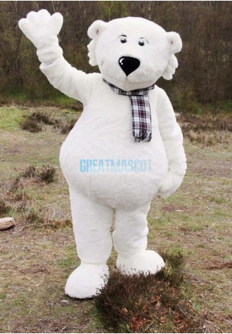 White Walker Polar Bear Mascot Costume