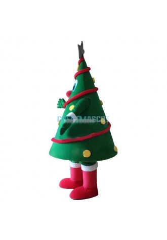 Green Christmas Tree Mascot Costume Free Shipping