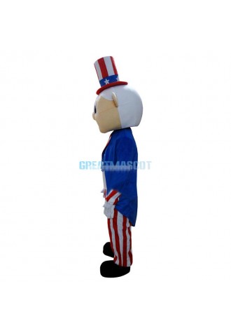 American Old Man Magician Mascot Costume
