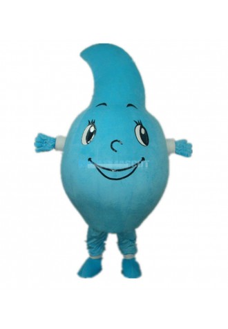 Blue Water Drop Mascot Costume