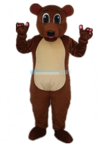Grizzly  Brown Bear Adult Mascot Costume