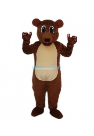 Grizzly  Brown Bear Adult Mascot Costume