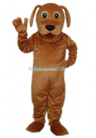  Golden Dog Adult Mascot Costume