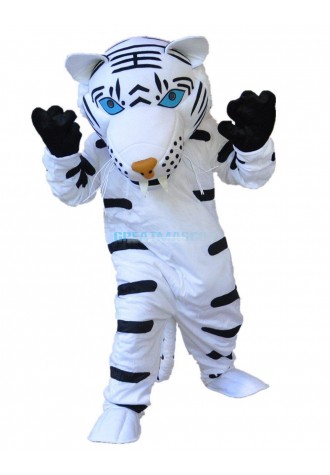 White Tiger Mascot Costume Free Shipping