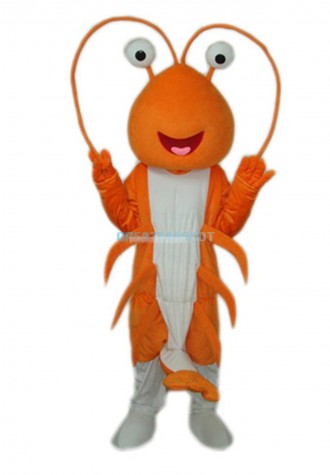 Shrimp/Prawn Adult Mascot Costum