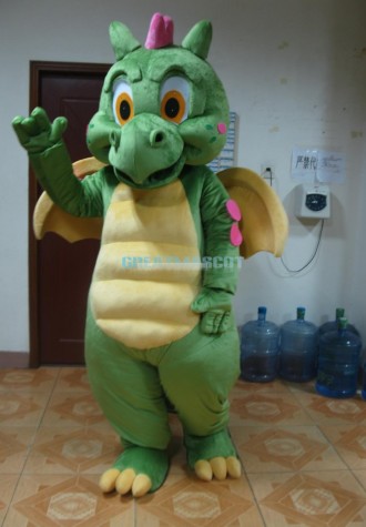 Green Dragon Mascot Costume