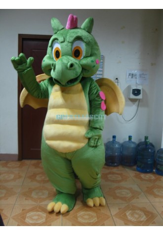 Green Dragon Mascot Costume