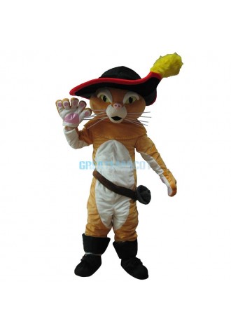 Puss In Boots Mascot Costume Free Shipping