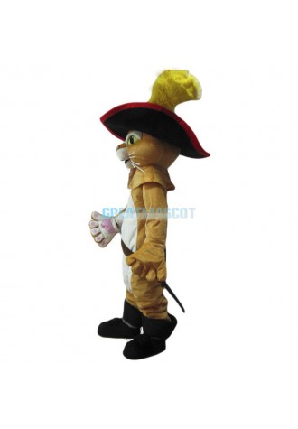 Puss In Boots Mascot Costume Free Shipping