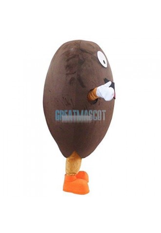 Lovely Coffee Bean Cartoon Mascot Costume