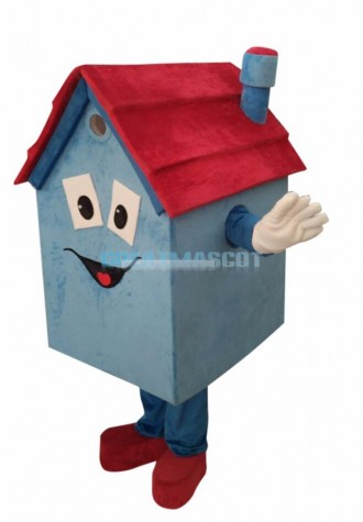 Blue House Mascot Costume