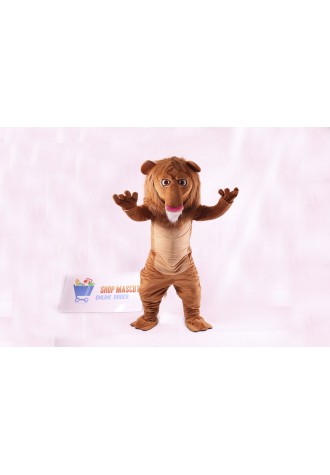 Cute Wally Lion Mascot Costume