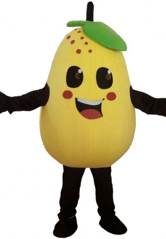 Pear Mascot Costume Fruits Vegetables Costume