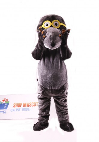 Glasses Mole Mascot Costume