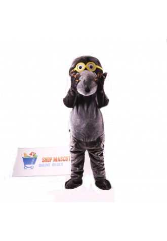 Glasses Mole Mascot Costume