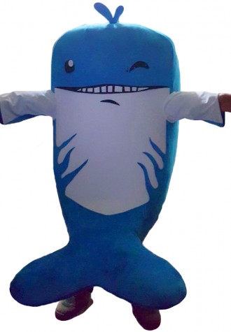 Blue Dolphin Mascot Costumes Free Shipping