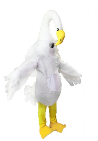 Long Necked Swan Mascot Costumes Free Shipping