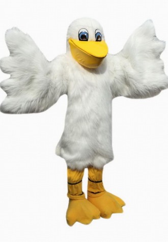 White Pelican Mascot Costumes Free Shipping