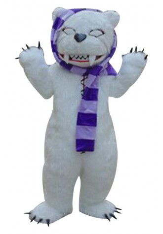 White Beggar Bear Mascot Costumes Free Shipping