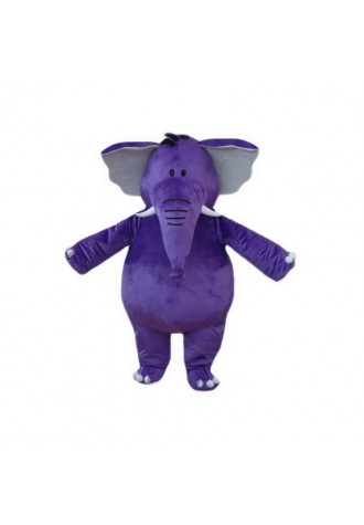 Purple Elephant Mascot Costumes Free Shipping