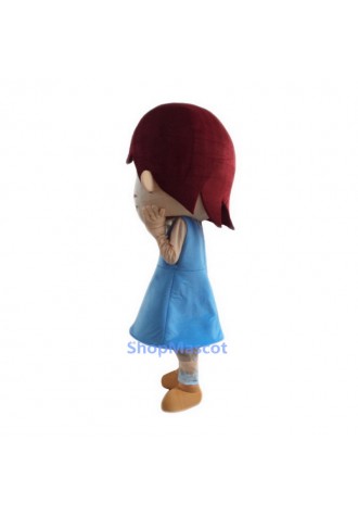 Cute Girl Mascot Costumes Free Shipping