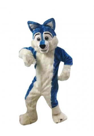 Blue Wolf Mascot Costumes Free Shipping