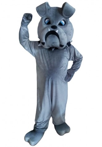 Grey Bulldog Mascot Costumes Free Shipping