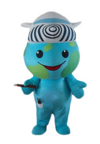 Earth Mascot Costumes Free Shipping