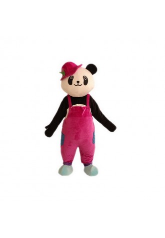 Cute Panda Red Hat Mascot Costumes