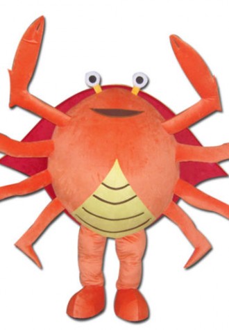 Hot Sale Orange Crab Mascot Costume 