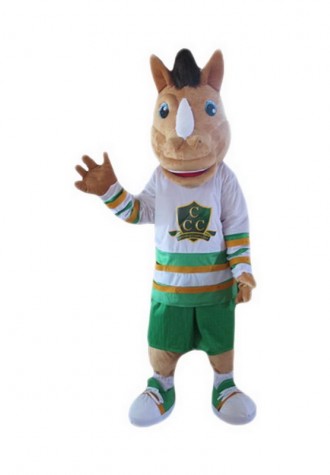 Cartoon Brwon  Unicorn Mascot Costume