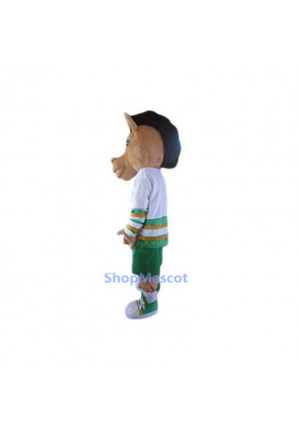 Cartoon Brwon  Unicorn Mascot Costume