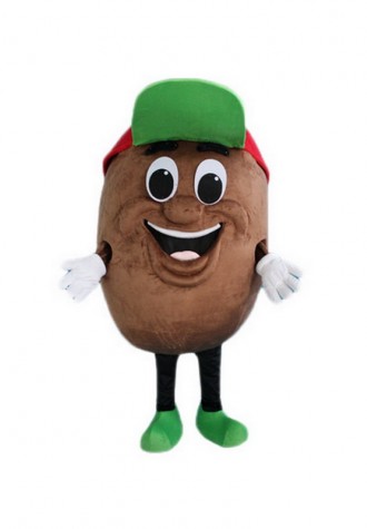 Green Hat Potato Mascot Costume
