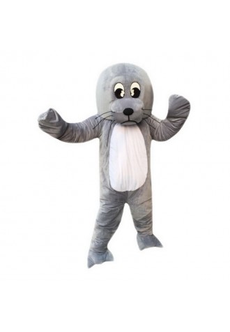 Grey Sea Lion Mascot Costume