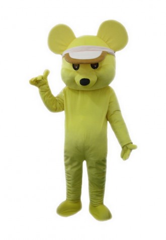 Yellow Mouse Mascot Costume Free Shipping