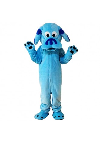 Sky Blue Dog Mascot Costume Free Shipping