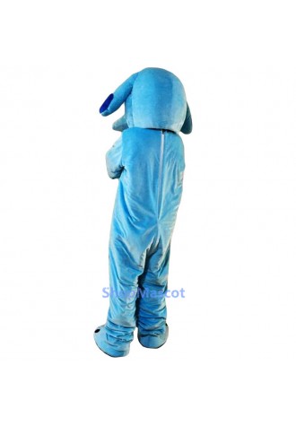 Sky Blue Dog Mascot Costume Free Shipping