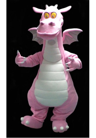 Pink Dragon Mascot Costume Free Shipping