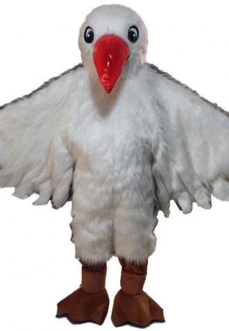 Red Mouth Seagull Mascot Costume Free Shipping