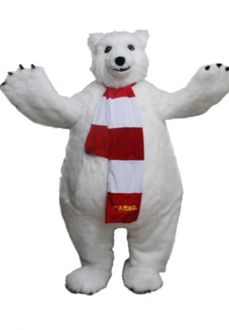 Polar Bear Mascot Costume Free Shipping