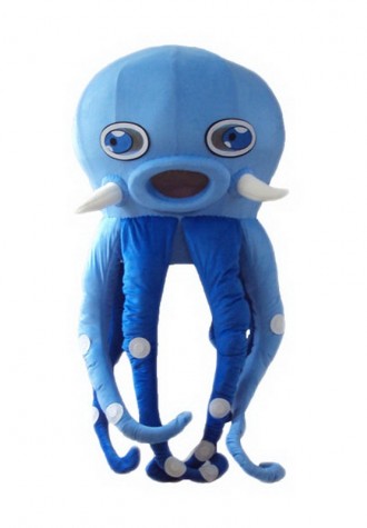 Blue Octopus Mascot Costume Free Shipping