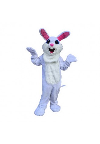 White Easter Bunny Mascot Costume Free Shipping